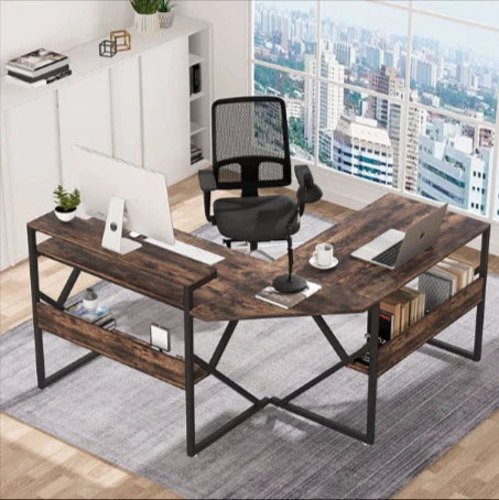 L Shaped Home Office Workstation