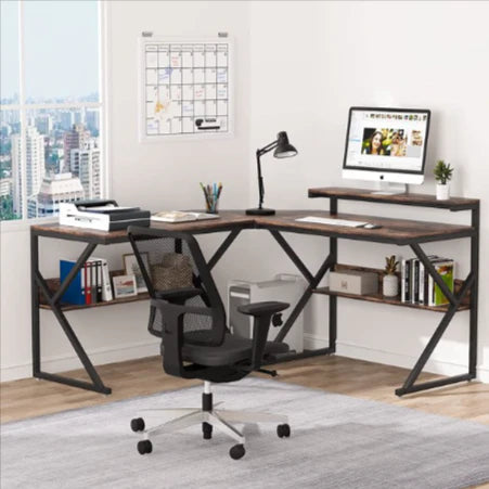 L Shaped Home Office Workstation