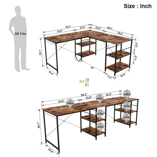 Proper Job Home Office Workstation Writing Organizer Desk Table