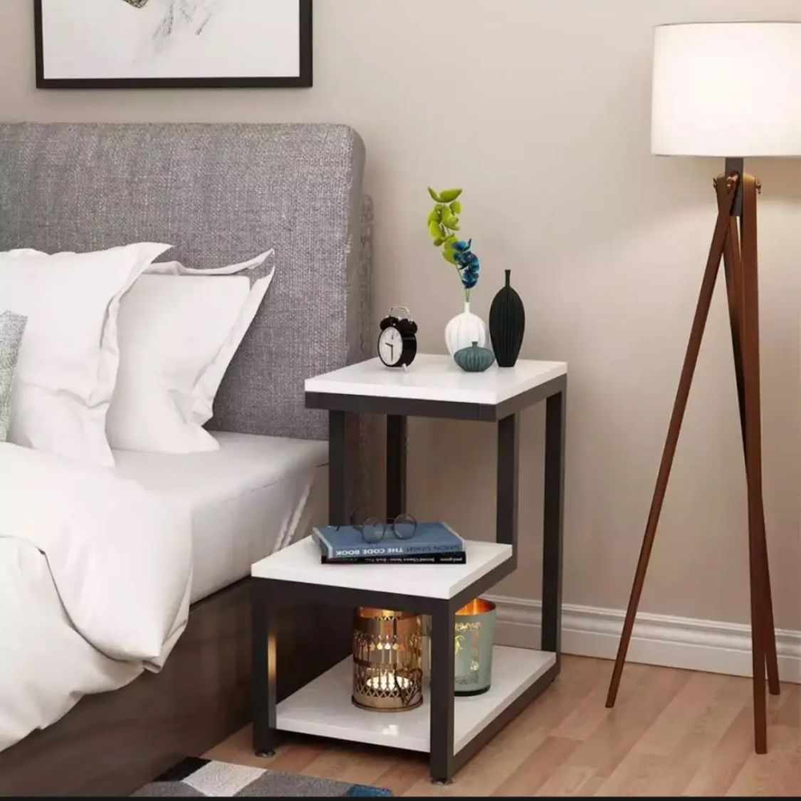 3-Tier Chair Side Table