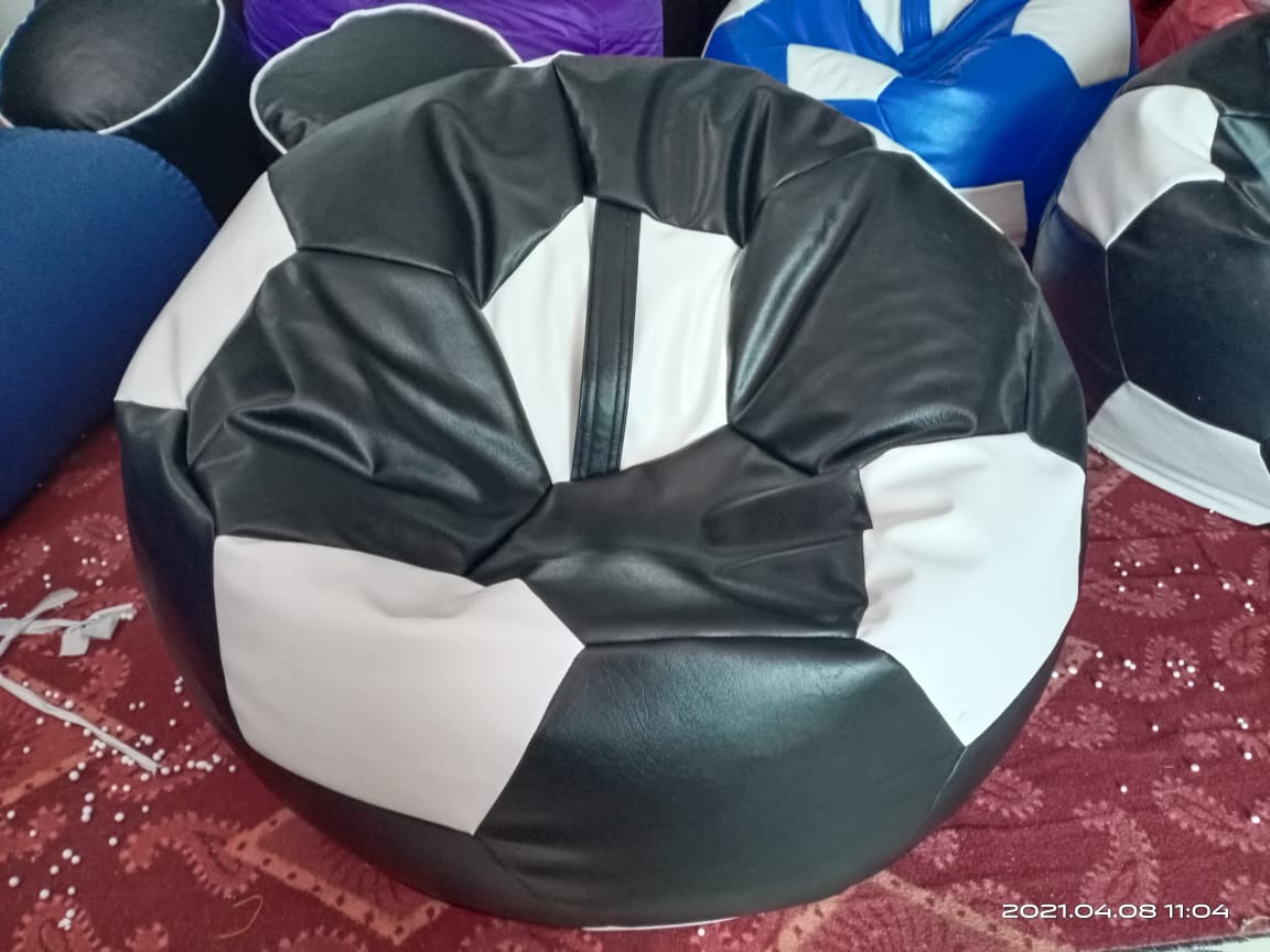 Leather Football bean bag