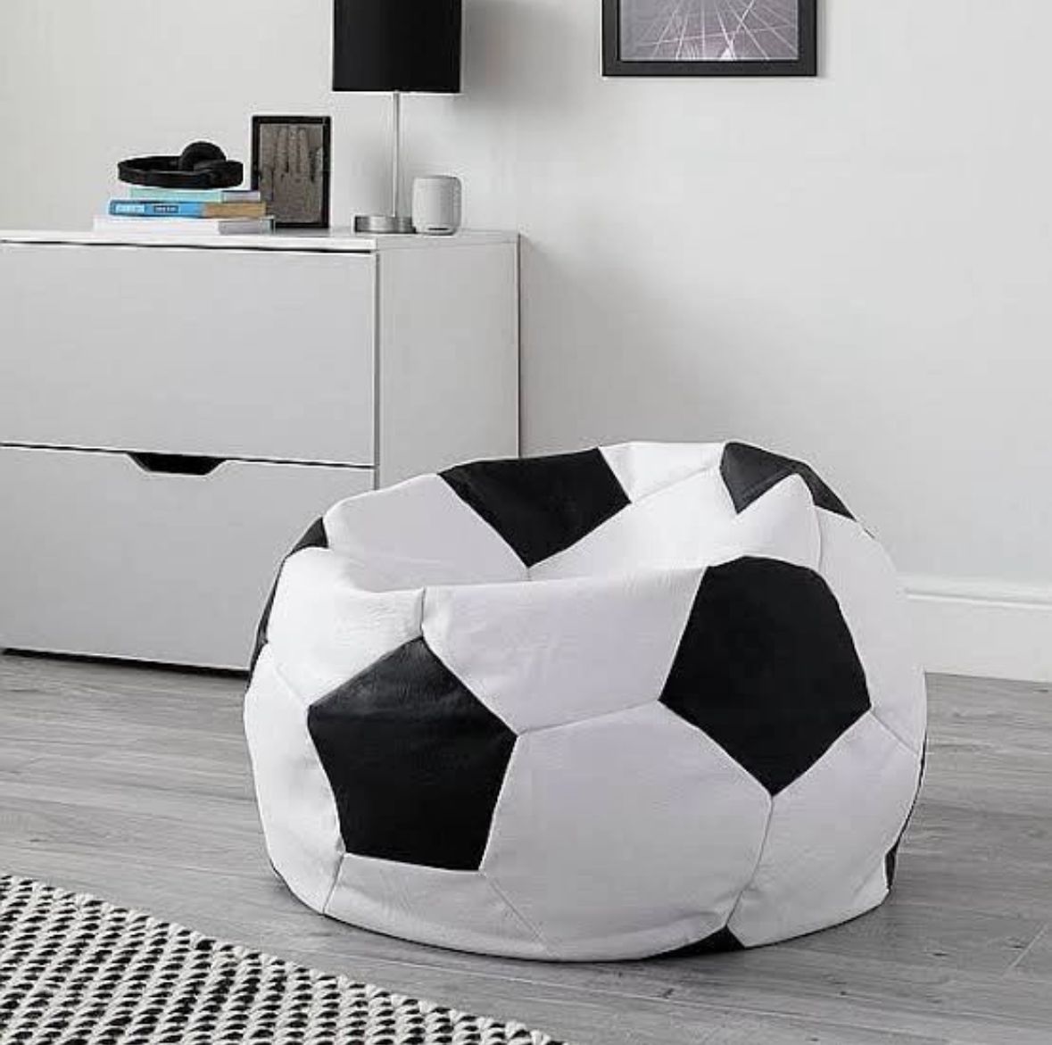 Leather Football bean bag